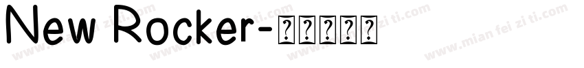 New Rocker字体转换